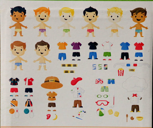 Imaginisce Little Boys Die-Cut Cardstock Shapes Embellishments - SCRAPBOOKFARE