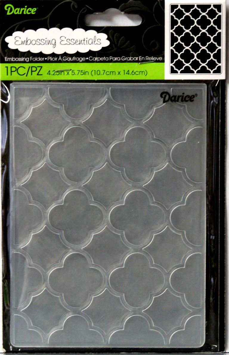 Darice Quaterfoil Embossing Essentials Folder - SCRAPBOOKFARE