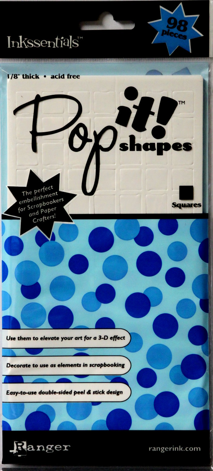 Inkssentials Pop it! Shapes 3-D Foam Squares