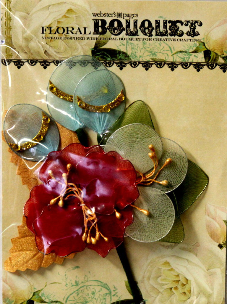 Webster's Pages Floral Bouquet Waiting For Santa - SCRAPBOOKFARE