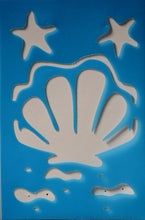 Plaid Sea Shell On the Beach Stencil