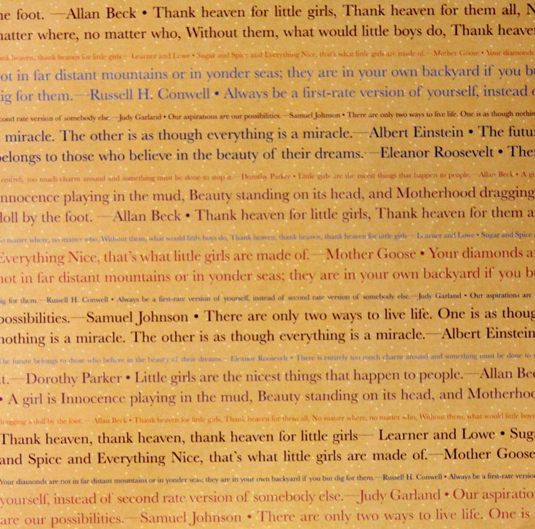 Provo Craft 12" x 12" Child's Play Girl Sentiments Coordinates Scrapbook Paper