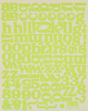 StoryTellers Club Chit Chat Bright Green Alphabet Sticker Sheet