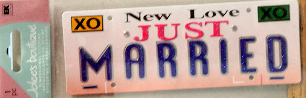 Jolee's Boutique Just Married Title Dimensional Stickers