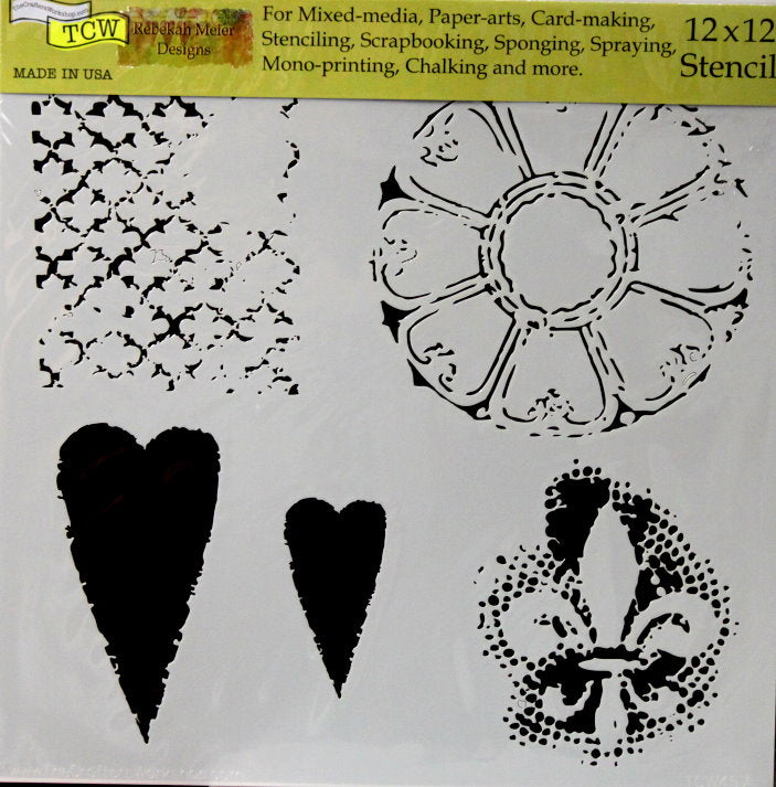 The Crafter's Workshop Rebekah Meier Designs 12 x 12 Stencil