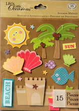 K & Company Life's Little Occasions Beach & Seashells Dimensional Stickers Medley