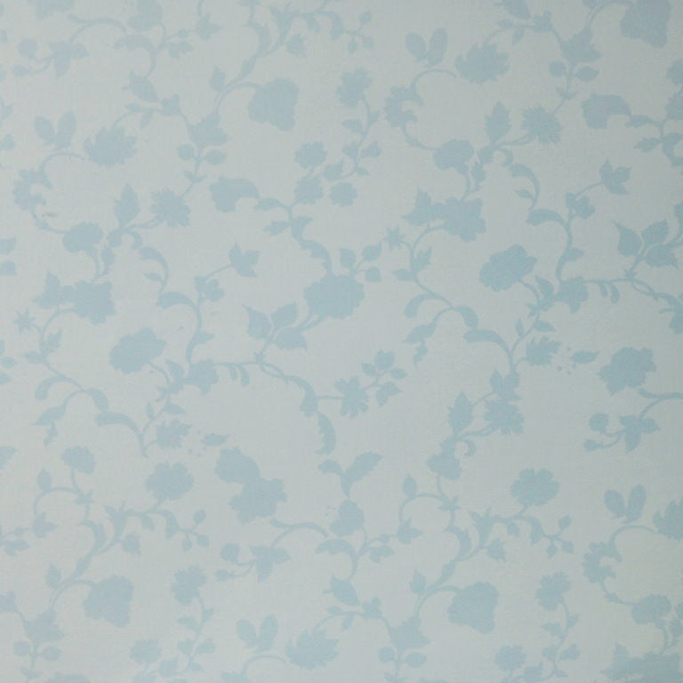 Botanical Blue Shadow Flowers 12 x 12 Flat Scrapbook Paper - SCRAPBOOKFARE