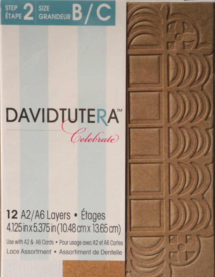 David Tutera Celebrate Die-Cut A2/A6 Lace Assortment Card Layers