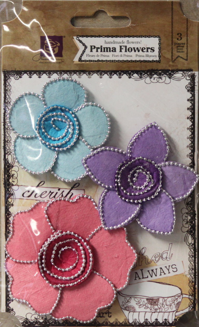 Prima Queen Mary Prism Handmade Flowers - SCRAPBOOKFARE