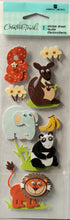 Creative Touch Zoo Animals Dimensional Stickers