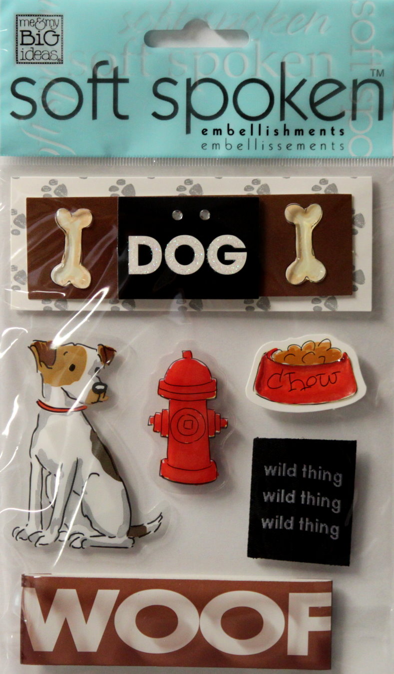 Me & My Big Ideas Soft Spoken Woof Dimensional Stickers