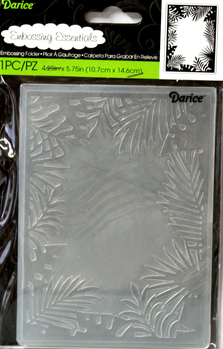 Darice Jungle Border Embossing Essentials Folder - SCRAPBOOKFARE