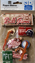 Paper House 3D Dimensional Baseball Stickers