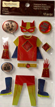Recollections Super Hero Metallic Dimensional Stickers - SCRAPBOOKFARE