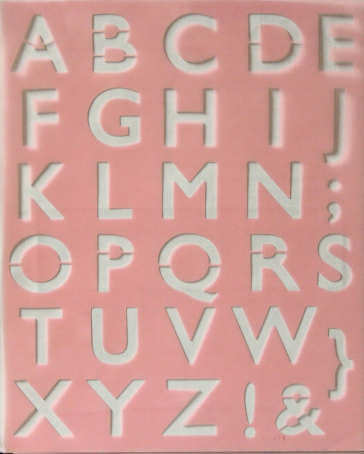 Teresa Collins Signature Essentials Family Alphabet Stencil