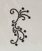 Mini Black Pearls Swirls Self-Adhesive Gem Scrapbook Embellishment Stickers