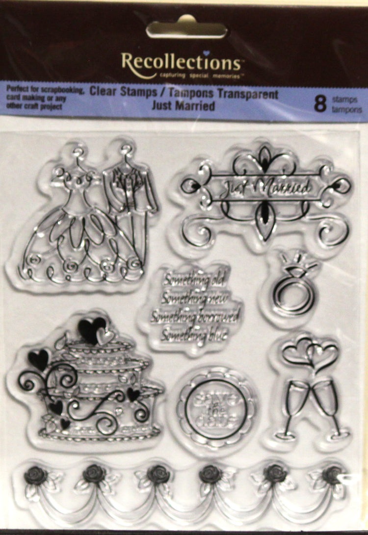 Recollections Wedding Clear Stamps Set