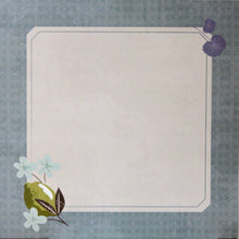 Craft Smith 12 X 12 Sea Glass Nautical Elements Tealish Blue Frame Textured Cardstock Scrapbook Paper