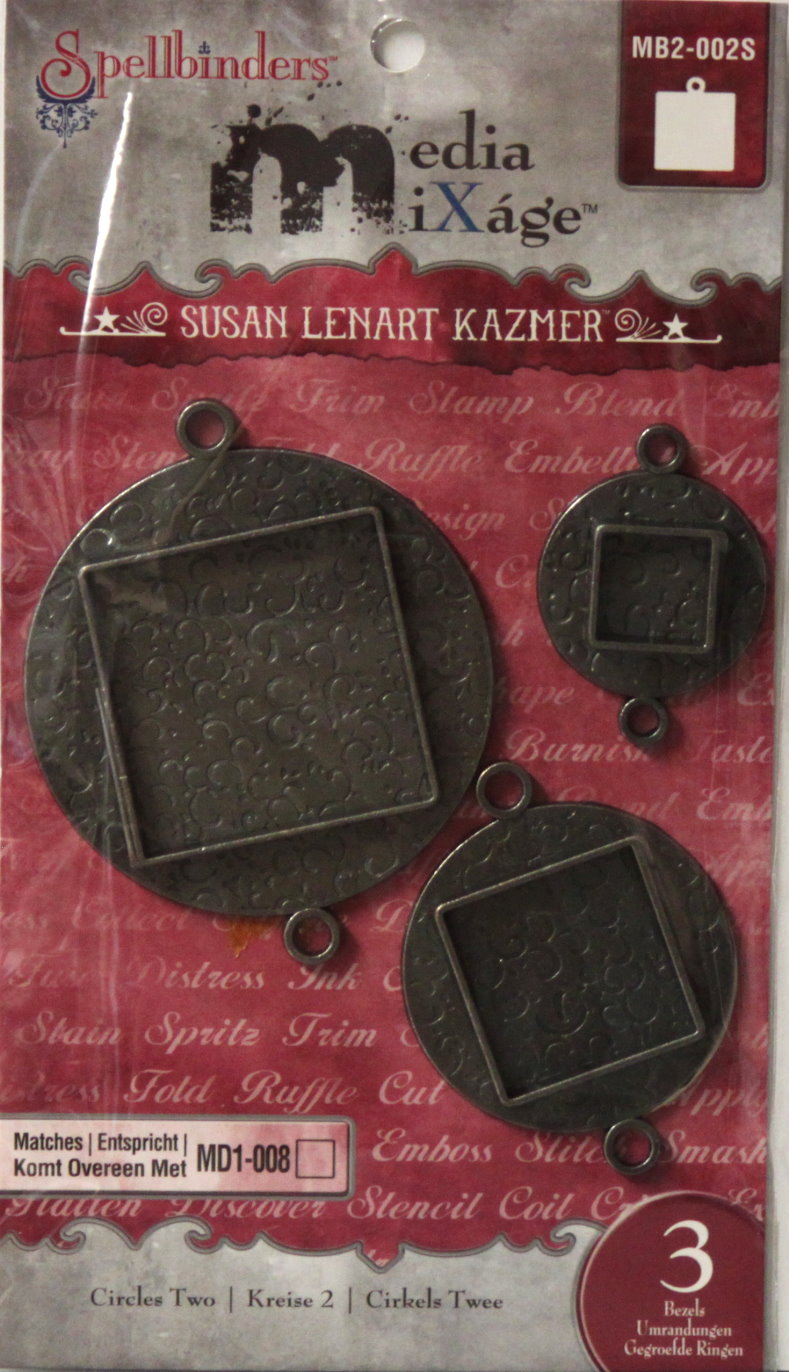 Spellbinders Susan Lenhart Kazmer Media Mixage Circles Two Bezels