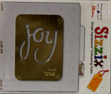 Sizzix Joy Simple Impressions Brass Stencil & Embossing Folder