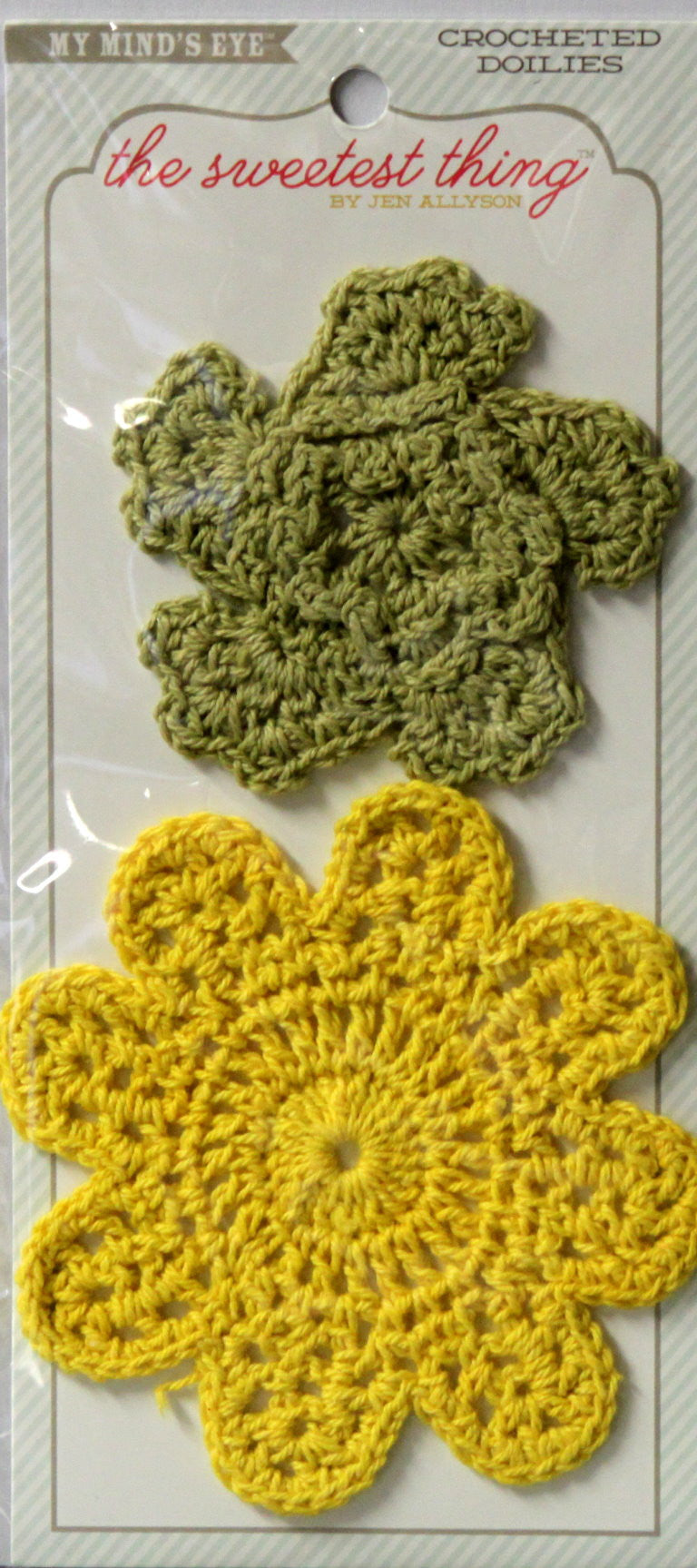 My Mind's Eye The Sweetest Thing Honey SImply Lovely Crocheted Doilies - SCRAPBOOKFARE