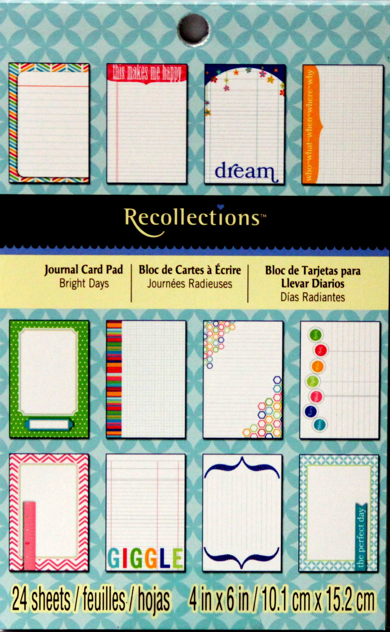 Recollections Bright Days Journal Card Pad - SCRAPBOOKFARE