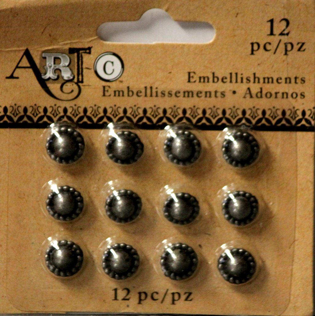 Art C Pewter Metal Art Embellishments