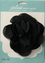 Jolee's Boutique Black Burlap Large Flower Embellishment Sticker
