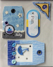 Baby Boy Tags Dimensional Stickers