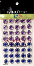 Eyelet Outlet Purple & Blue Jewels Self-Adhesive Embellishments - SCRAPBOOKFARE