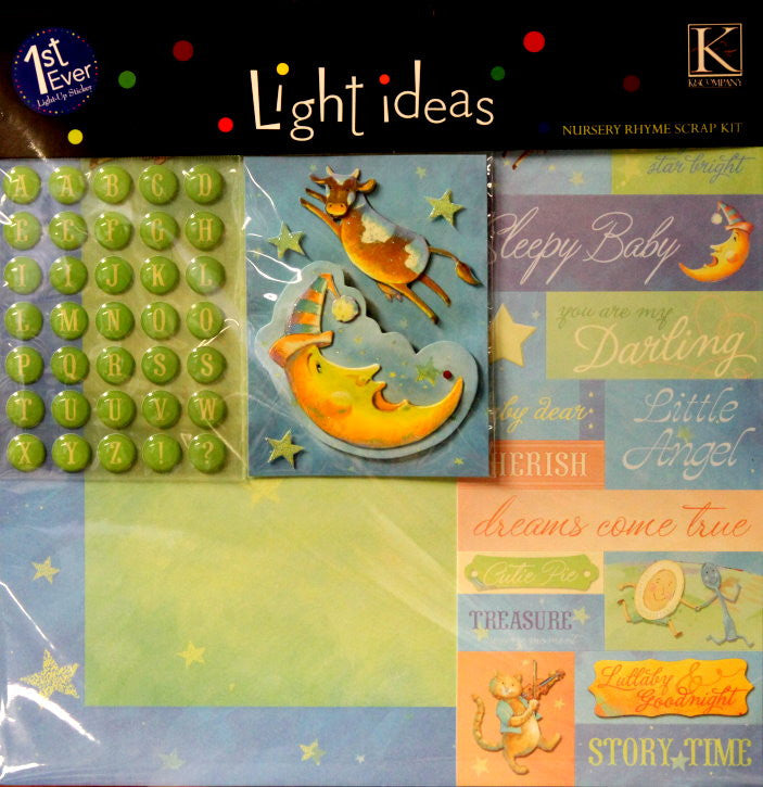 K & Company Nursery Rhyme Light Ideas 12 x 12  Scrapbook Pages Kit