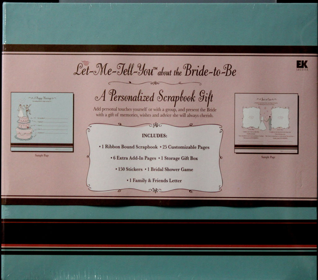 EK Success Let Me Tell You About the Bride To Be Scrapbook Kit - SCRAPBOOKFARE