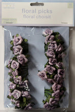 Modern Romance Lavender Roses Floral Picks Embellishments 2