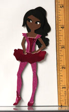 T & H Creations Handmade Ballerina Doll Multi-Layered Die-cut Embellishment