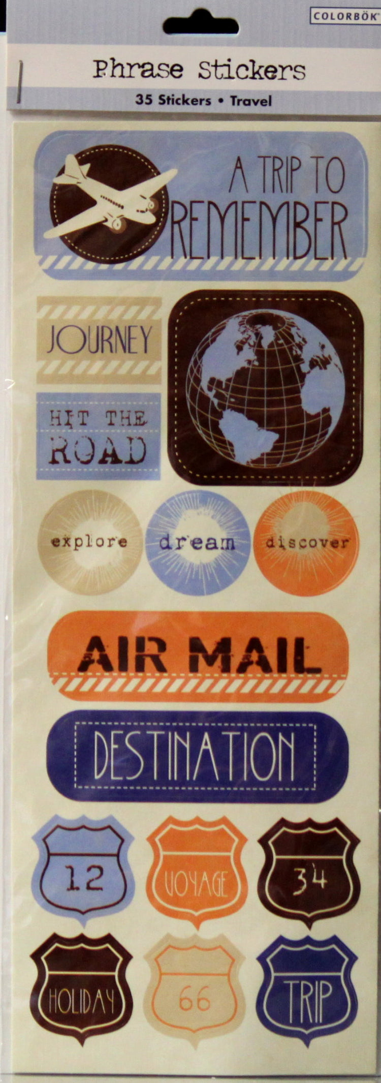 Colorbok Travel Phrase Stickers