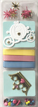 Hot Off The Press Princess Brads & Ribbons Embellishment Kit