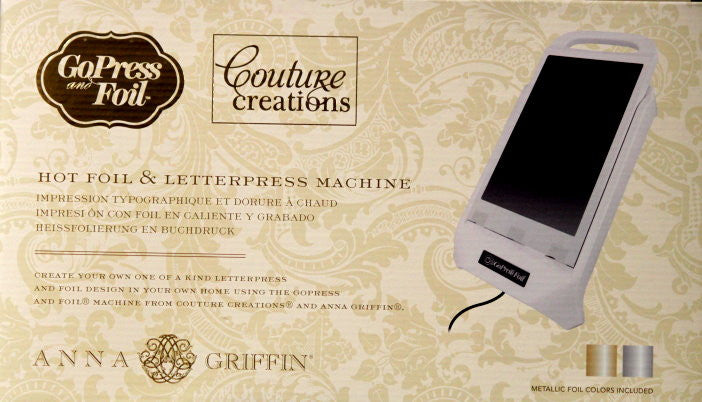 Couture Creations Anna Griffin GoPress And Foil Hot Foil & Letterpress Machine