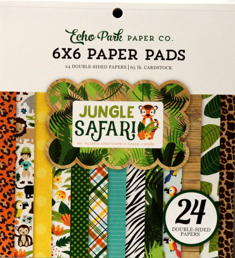 Echo Park Jungle Safari 6 x 6 Scrapbook Paper Pad
