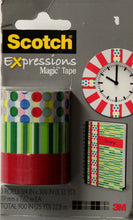 Scotch Expressions Magic Tape Designer 3-Pack Washi Tape