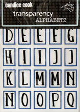 Junkitz Candice Cook Transparency Blue Alphabetz - SCRAPBOOKFARE