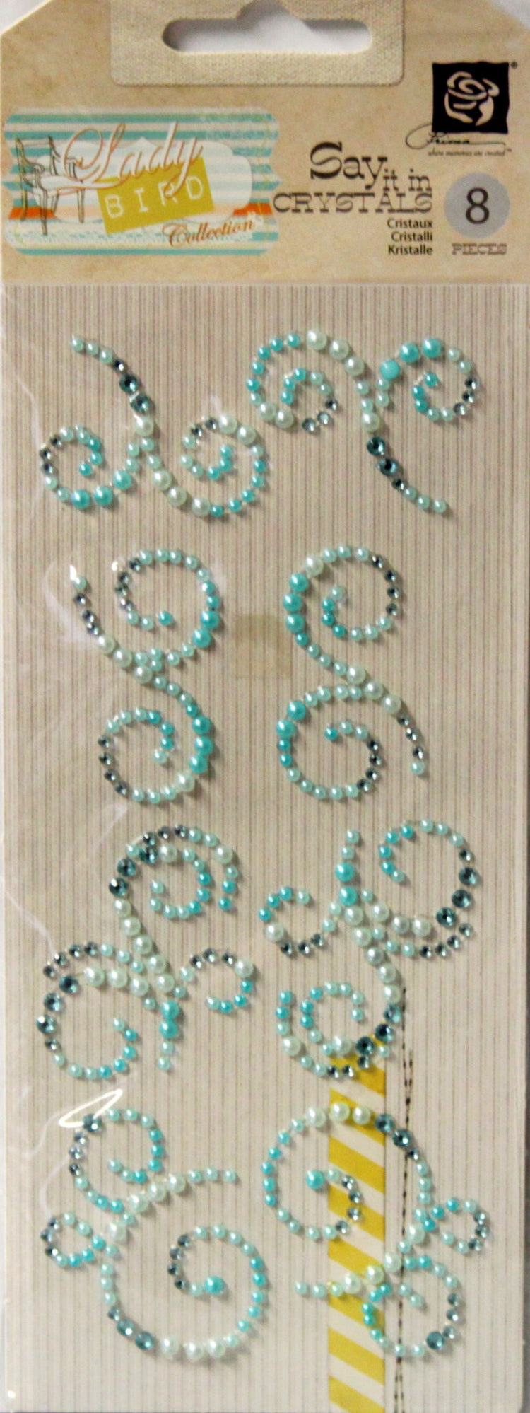 Prima Say It In Crystals Lady Bird Collection Adhesive Crystals - SCRAPBOOKFARE
