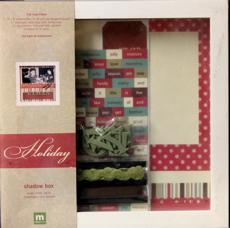 Making Memories Holiday Shadow Box Kit - SCRAPBOOKFARE