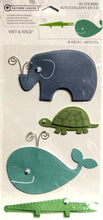 Autumn Leaves Wet And Wild Dimensional 3-D Stickers