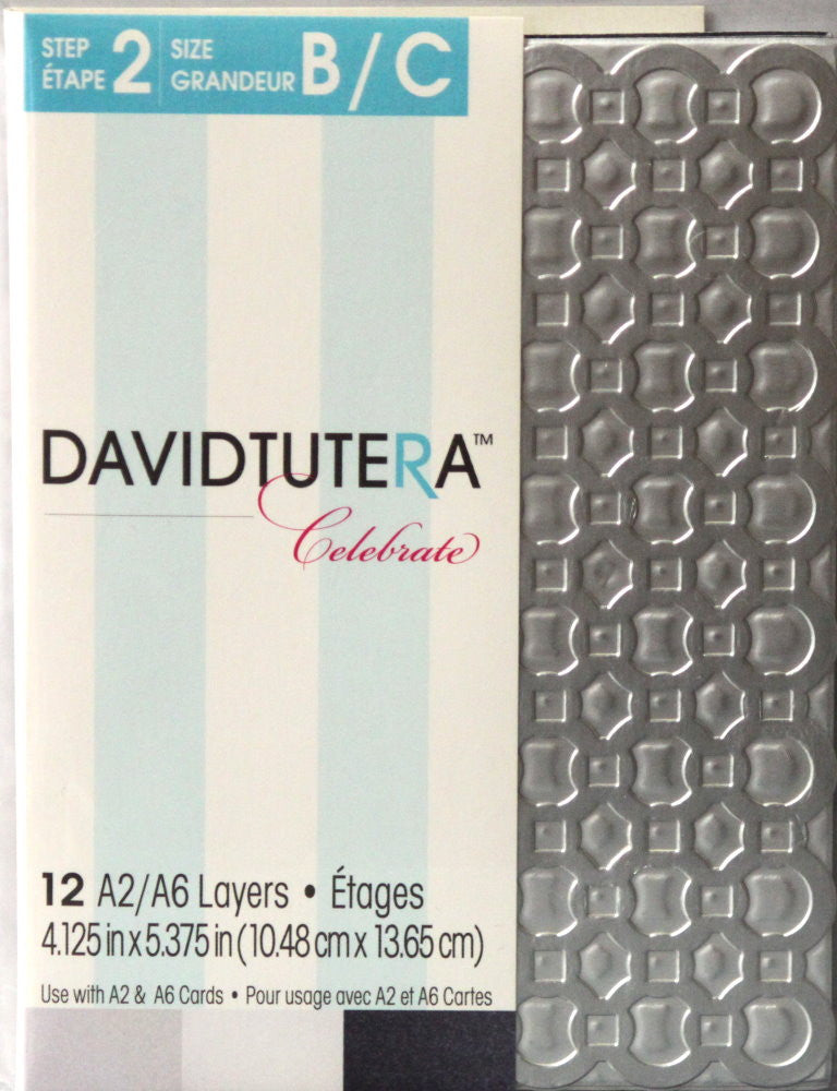 David Tutera Celebrate Die-Cut A2/A6 Card Layers - SCRAPBOOKFARE