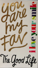 Me & My Big Ideas You are My Fan Giant Clear Scrapbook Stickers