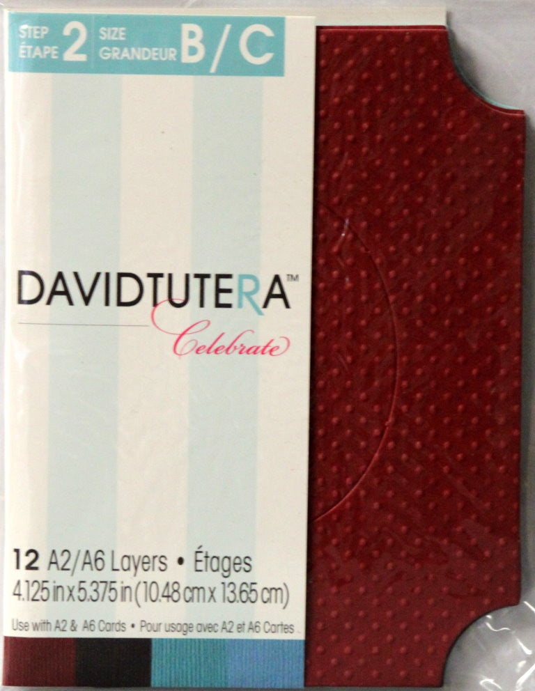 David Tutera Celebrate Die-Cut Frame A2/A6 Card Layers - SCRAPBOOKFARE