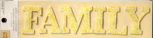 Heidi Grace Tweet Memories Family Fabric Word Stitched Accents Embellishments - SCRAPBOOKFARE