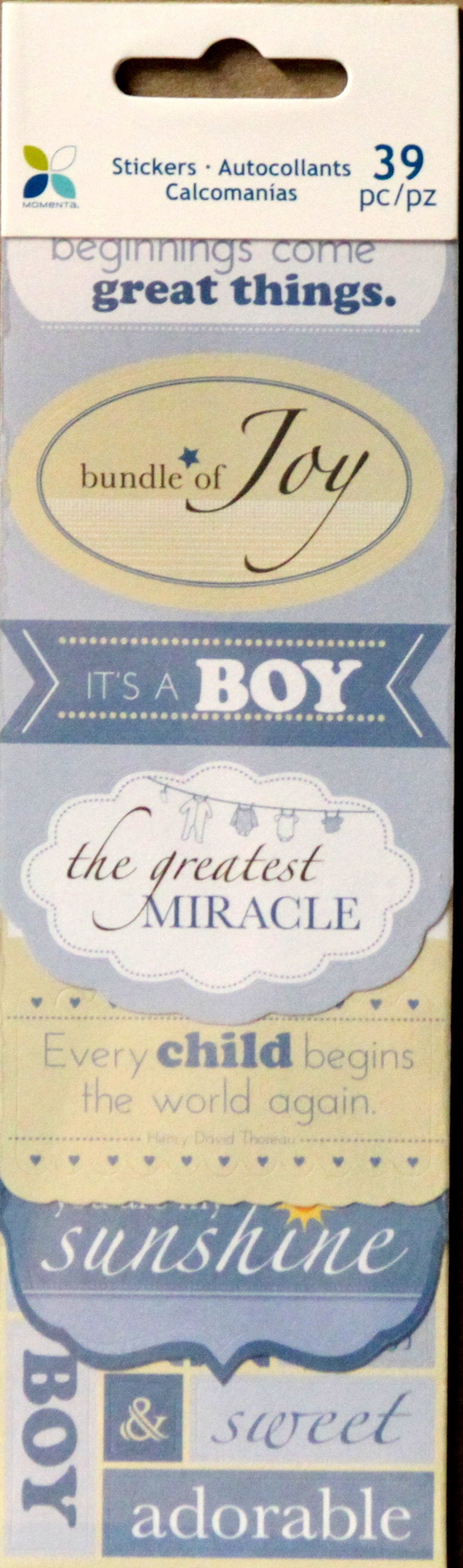 Momenta Baby Boy Scrapbook Sticker Booklet