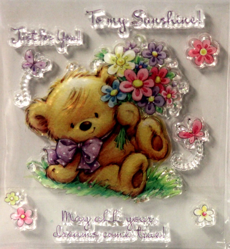 Teddy Just For You Clear Stamps Set