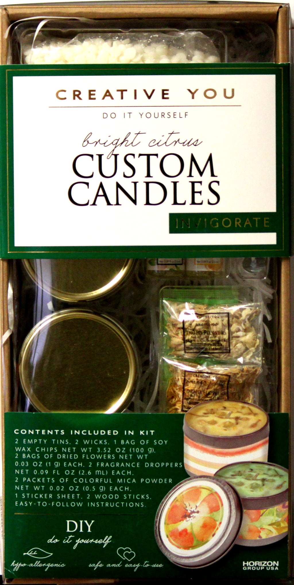 Creative You Do It Yourself Bright Citrus Custom Candles Kit